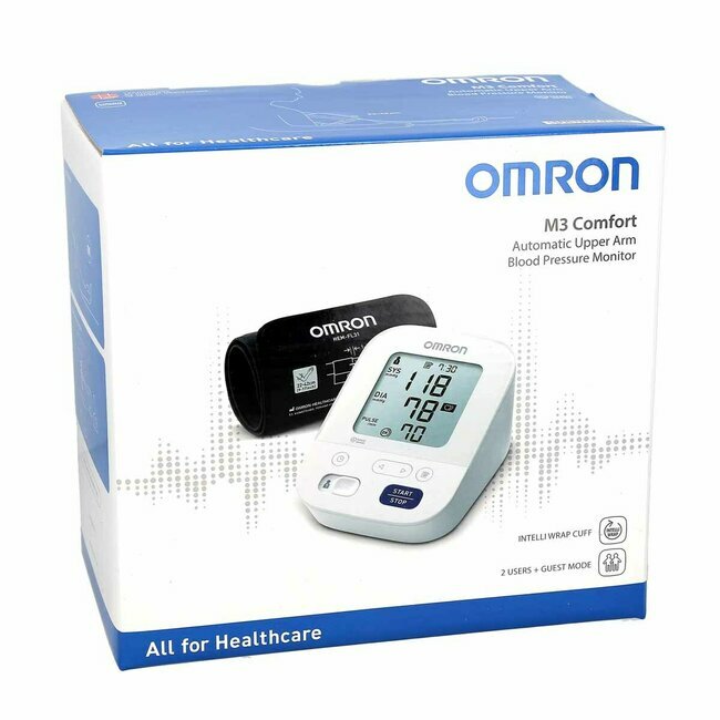 Omron M3 Comfort Automatic Upper Arm Blood Pressure Monitor Intelli Cuff  22-42cm